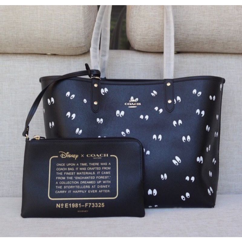 Disney X Coach Reversible City Tote in Signature Canvas