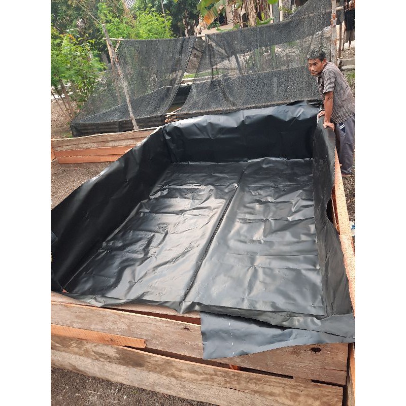 Jual Terpal Kolam Ikan Hdpe Geomembran Micron Kualitas Terbaik Ukuran P M X L M X T Meter