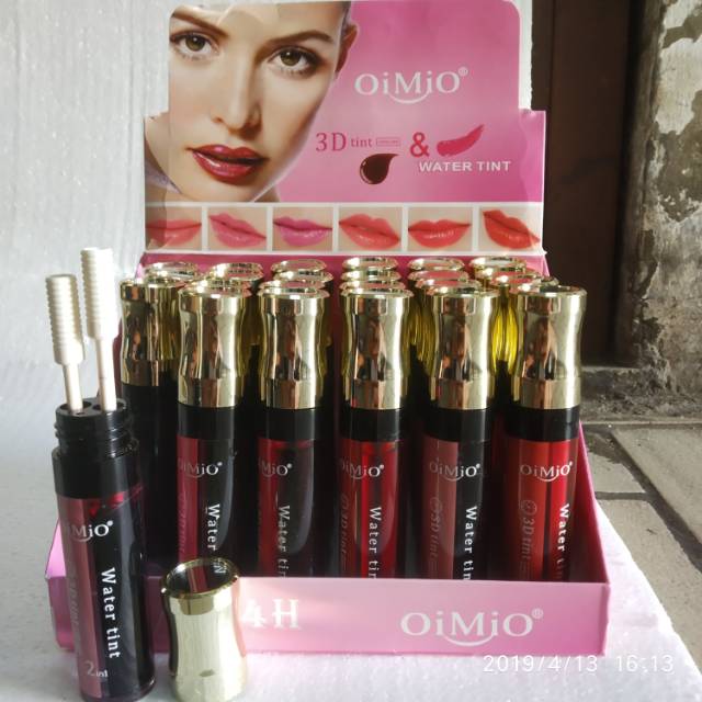 Oimio 2in1 Liptint + Lipgloss ( isi 24pcs )