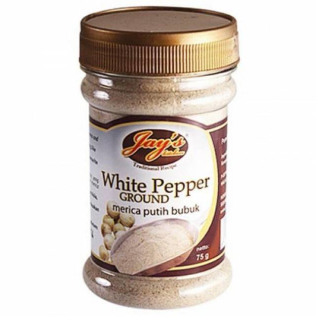 Khas Jay's White Pepper Ground | Lada Putih Bubuk Jays 75 gram