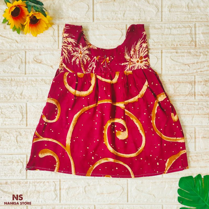 DRESS NAFISA daster anak batik murah baju anak 1 2 tahun murah adem