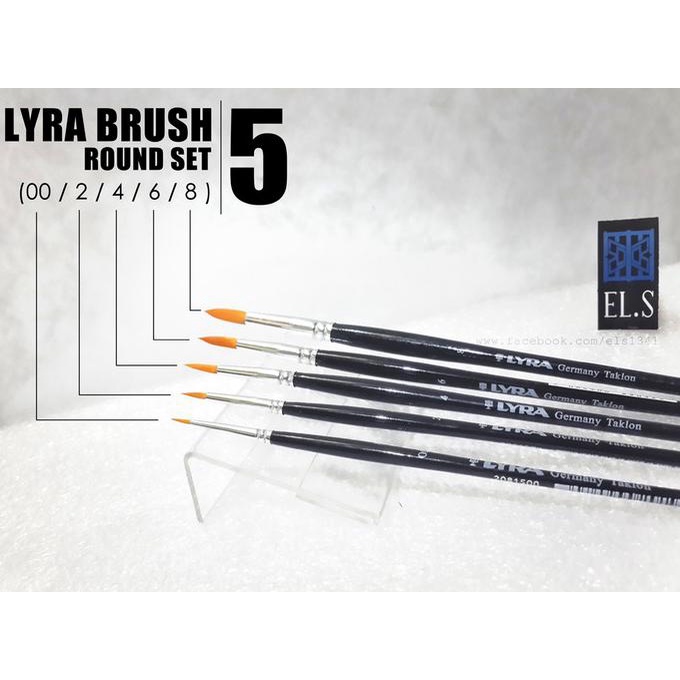 

Lyra Brush Art Round Set