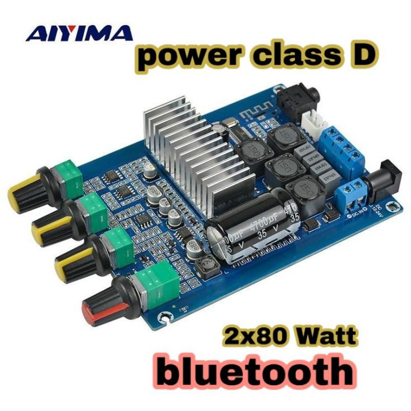 Power TPA3116D2 50w + 50w + Tone Control + Middle + Bluetooth TPA3116 Digital Audio