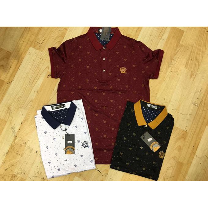Kaos Kerah Versace / Polo Shirt Versace Premium Quality / Pria .Aruansy.Olshop