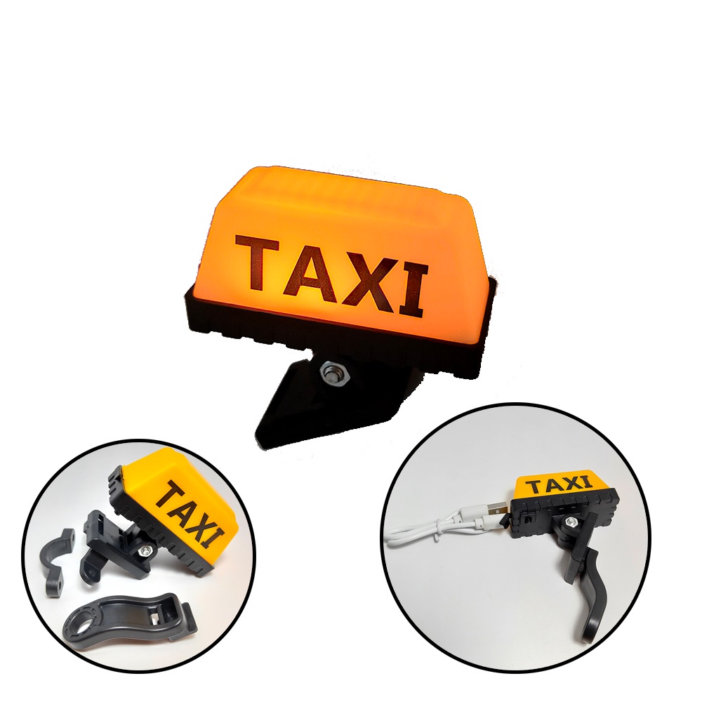 LAMPU SPION TAXI LAMP EASY TO INSTALATION ON STANG OR SPION KEDIP&amp;FLAS motor