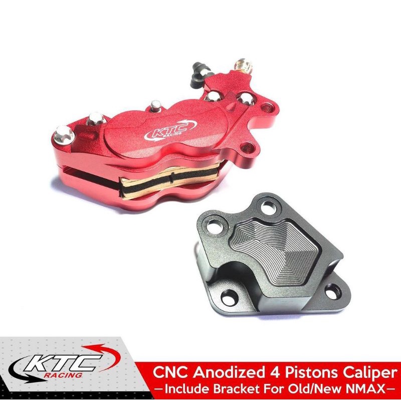 Kaliper ktc Nmax 4 piston sama Breket kaliper | Kaliper ktc Nmax original ktc racing