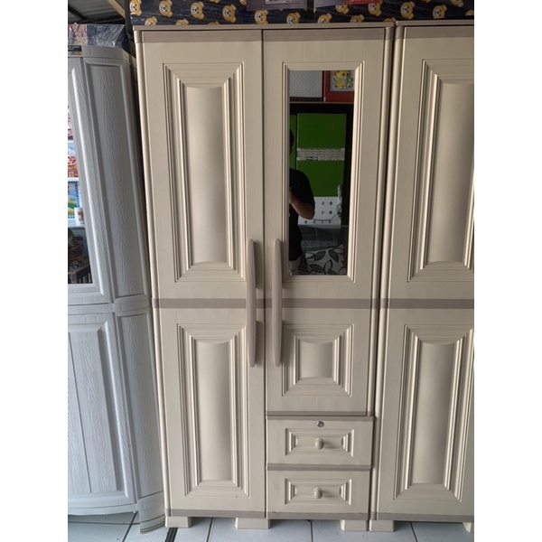 lemari olymplast pintu 2 lemari plastik