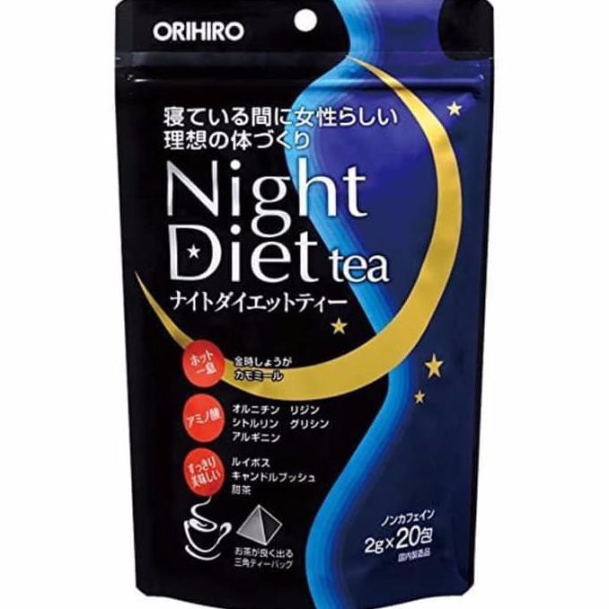 

Terlaris-Diet-Sale-54J67F-A Orihiro Night Diet Tea 20 Tea Bag Japan - Teh Diet Jepang Original