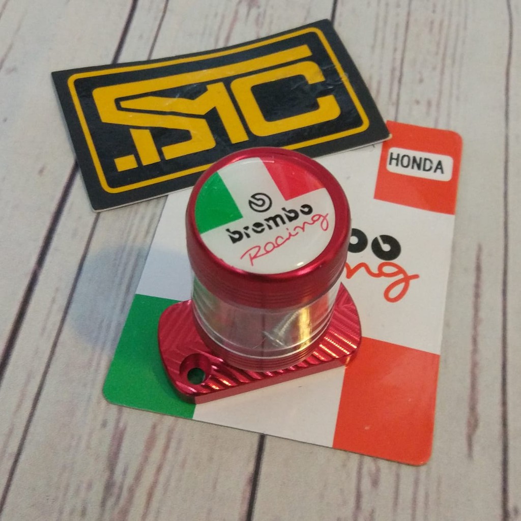 Tutup Master Rem Variasi Honda Merah Brembo