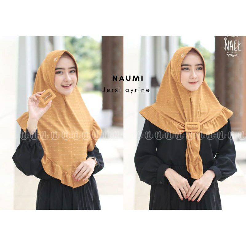 HIJAB INSTAN ADELINE/NAUMI DEWASA FREE GESPER BY ALLINE HIJAB