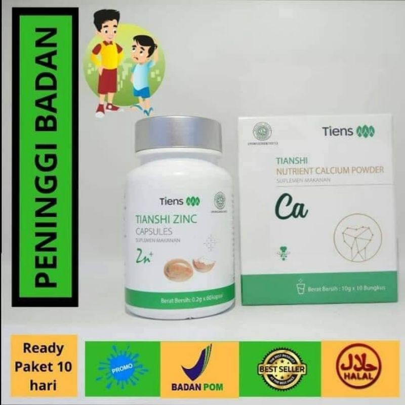 

Promo Tiens BPOM Ori PROMO Peninggi Badan TIENS (I Box susu NHCP + 1 Btl zinc}