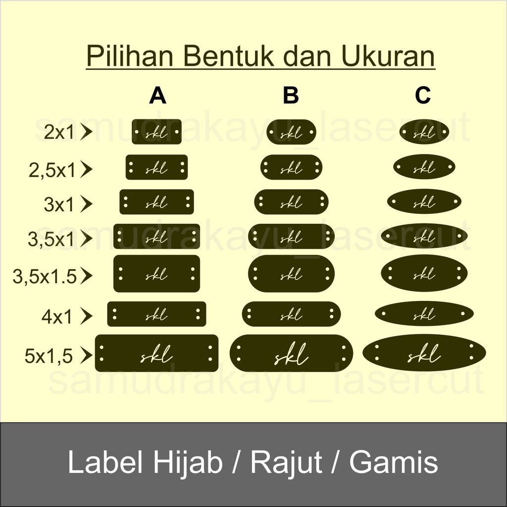 Label akrilik BEST SELLER (Bahan import gold Premium)