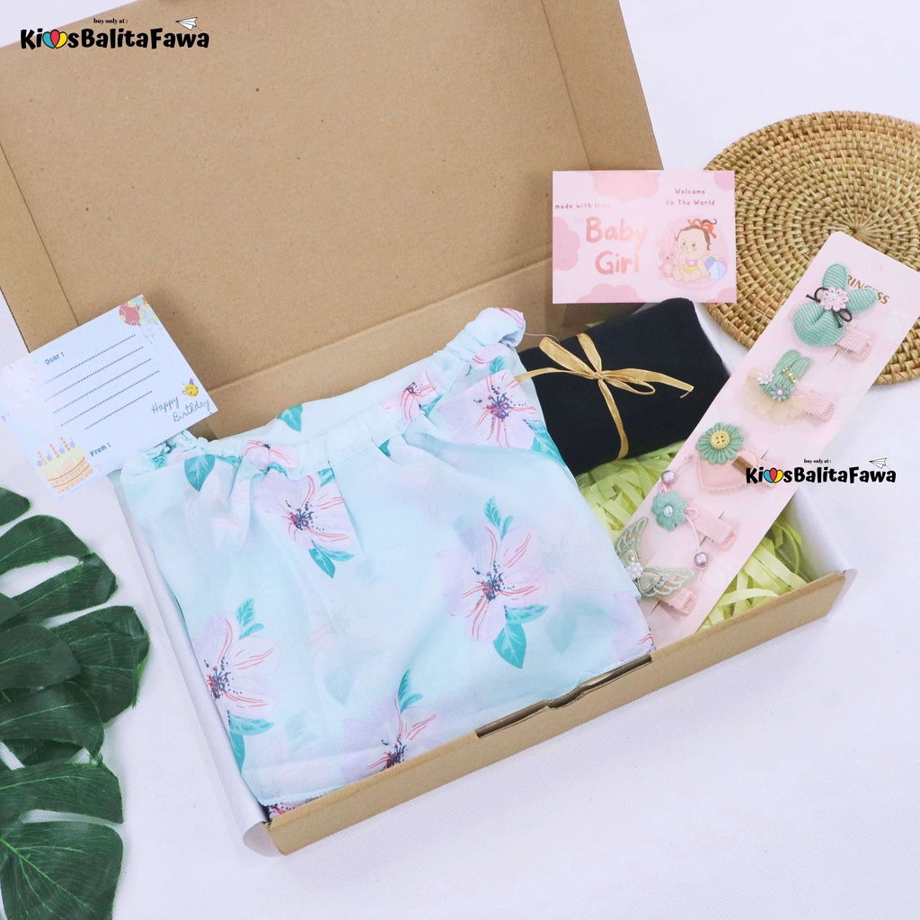 [PARTY] Hampers Ulang Tahun uk 2 - 7 Tahun / Anak Perempuan Hadiah Kado Set Branded Kualitas Import Dress style korea Babycinnamon