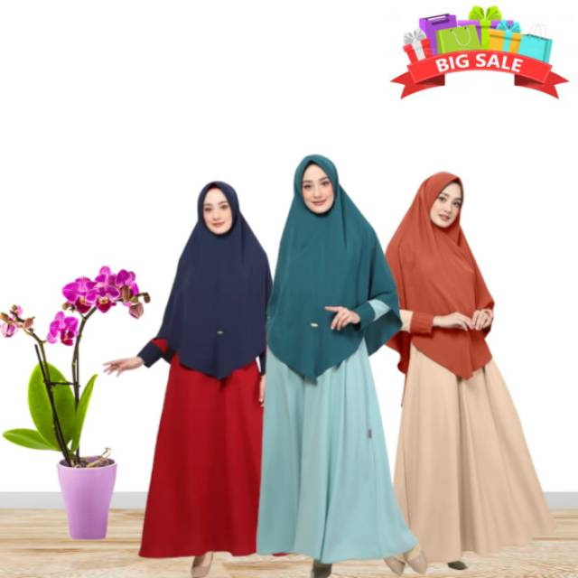 Gamis KeKe Terbaru - Dress Syar'i Terbaru - Gamis Set Syar'i KeKe GD SR 20 05