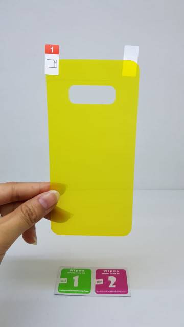 Anti Gores Plastik Samsung S10E 5.8&quot; Anti Shock Samsung S10 Lite G970 FULL COVER SET DEPAN BELAKANG