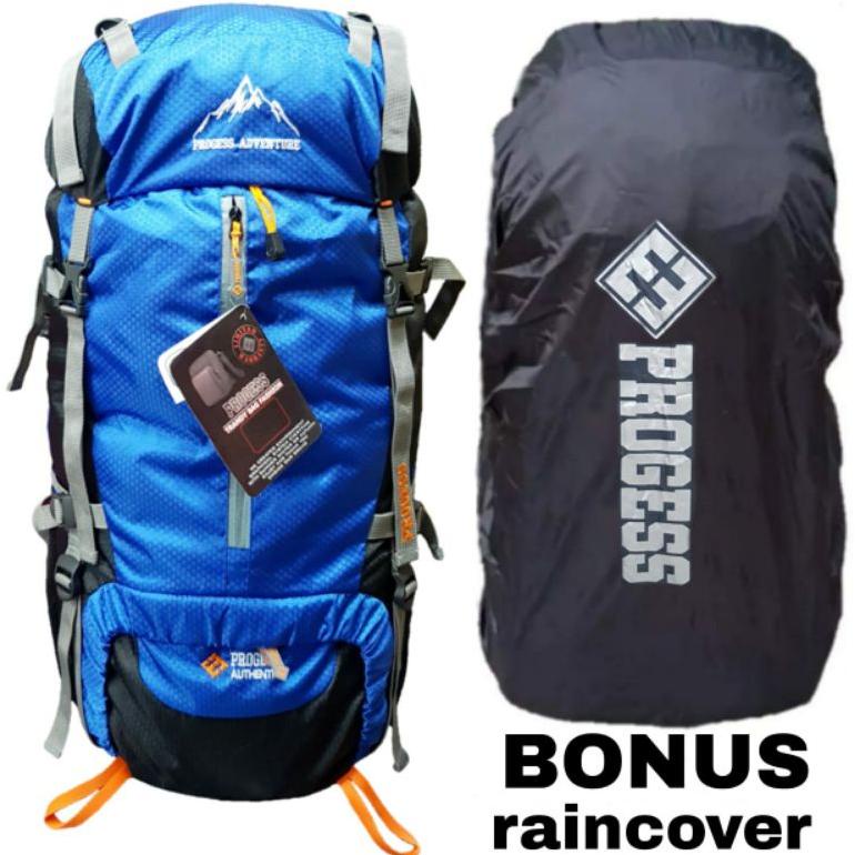 Tas Gunung 60 Liter Progess # Tas Tas Ransel Gunung 60L # Tas Hiking # Tas Carrier Outdoor # Tas Ran