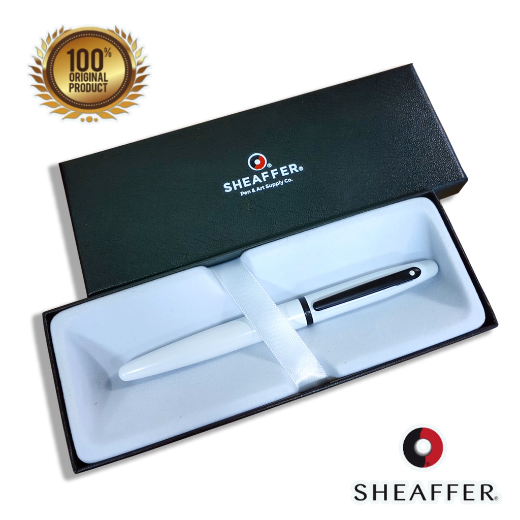

Pulpen Sheaffer VFM White Rollerball Pen Original Berkualitas