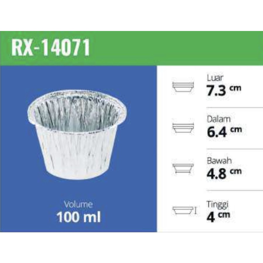Aluminium Tray / RX 14071 / Aluminium Cup