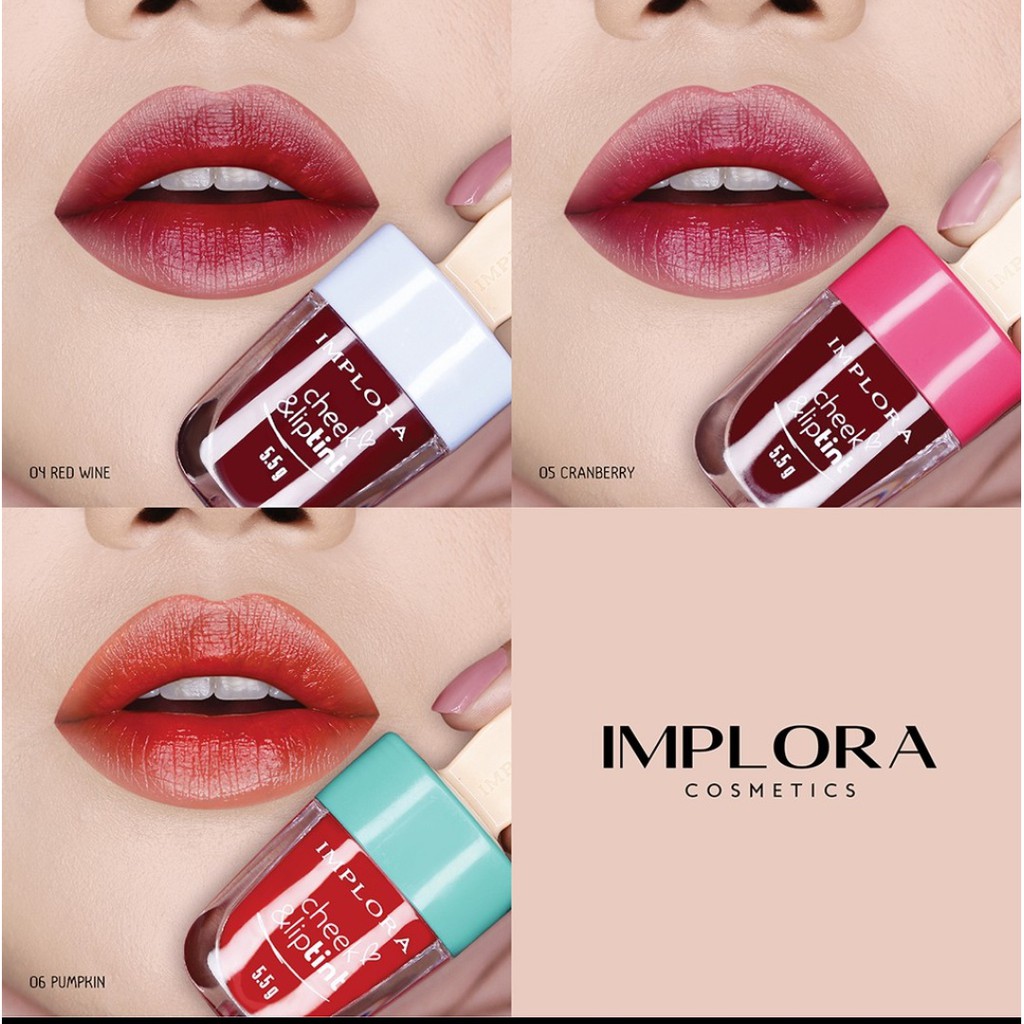 Implora liptint / Implora cheek &amp; Liptint 5.5 gr / Implora Liptint BPOM