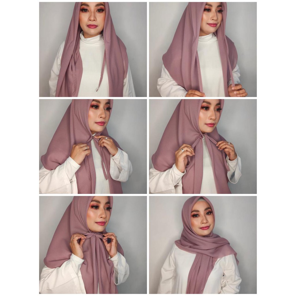 Hijab/Jilbab / Kerudung Tali Instan Falitza | Kerudung Segi Empat Tali | Hijab Instan