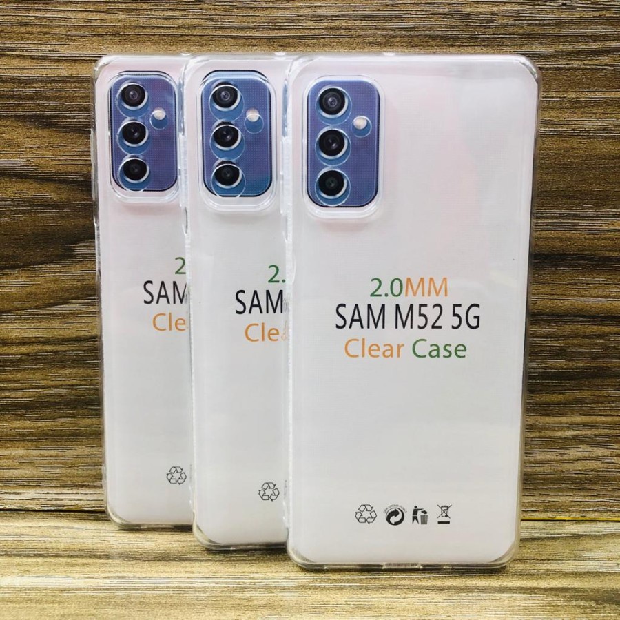 SAMSUNG M52 5G A13 M51 M62 M11 M12 A12 M31 M21 M30S CASE SOFTCASE HD BENING 2.00 mm TPU CLEAR TRANSPARAN SILIKON CASING COVER FULL CLEAR