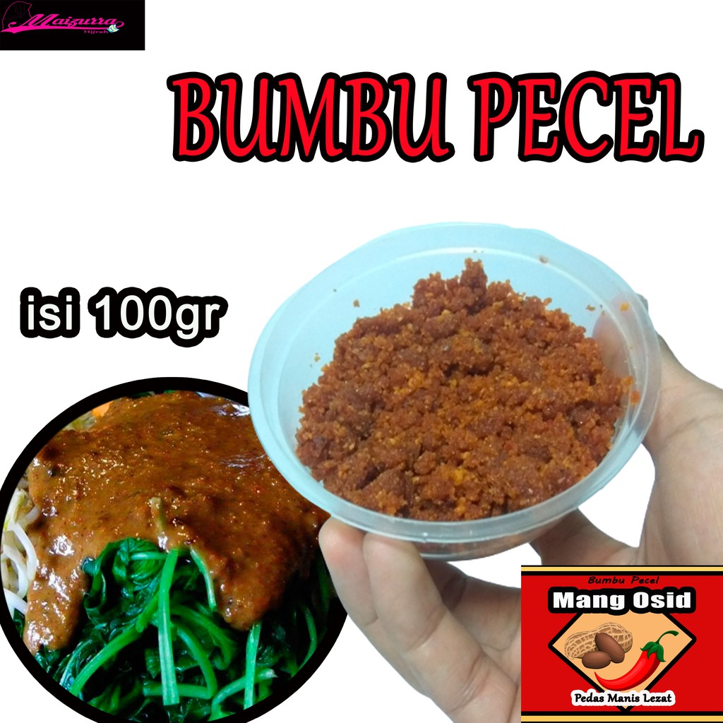 

Bumbu Pecel Kacang Sambal Pecel Mang Osid Lezat Murah Halal