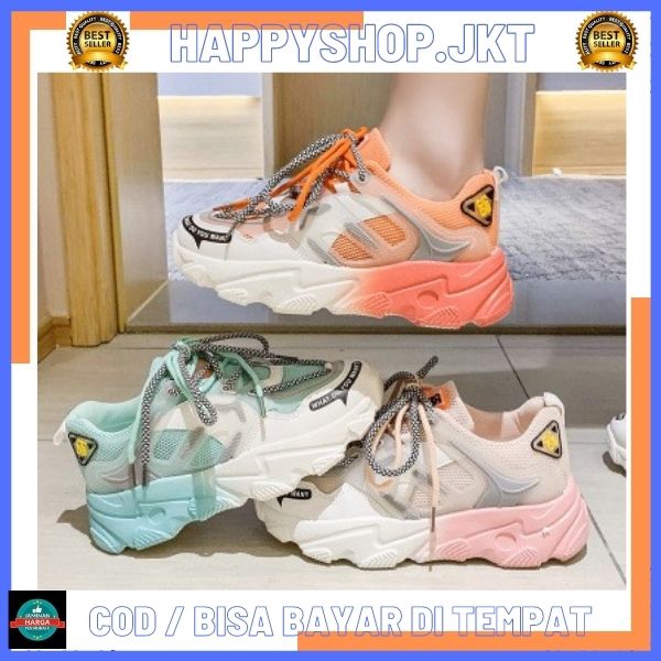 HS [COD]  Sepatu Sneakers Wanita Premium Quality SP208