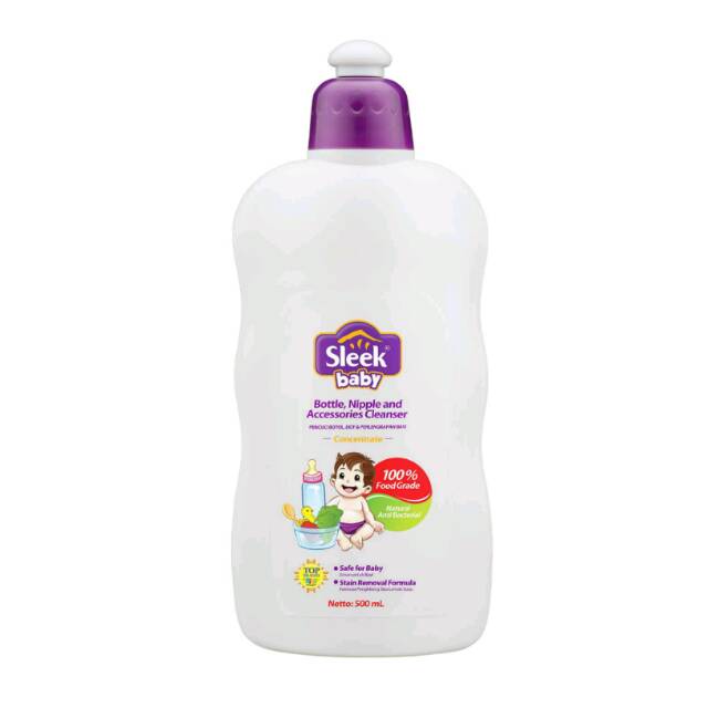 Sleek baby bottle nipple and baby accesorries cleanser 500ml kemasan botol