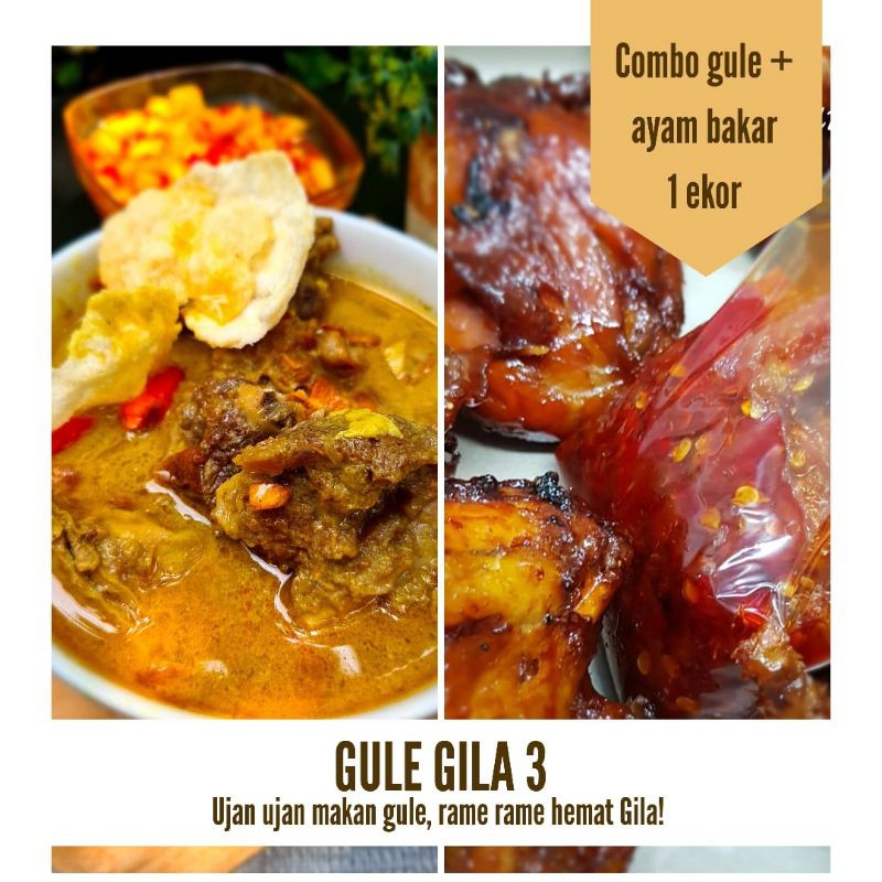 

Combo Gule 1/2kg + Ayam Bakar 1 Ekor