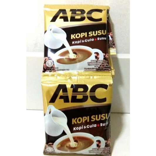 

Kopi Susu ABC 1 renceng isi 10 (kemasan 30gr)