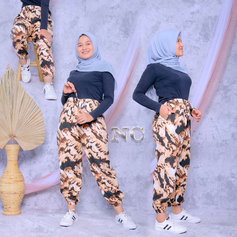 Celana joger tie dye Couple / joger pants rayon / celana tie dye bali / celana aladin jumbo
