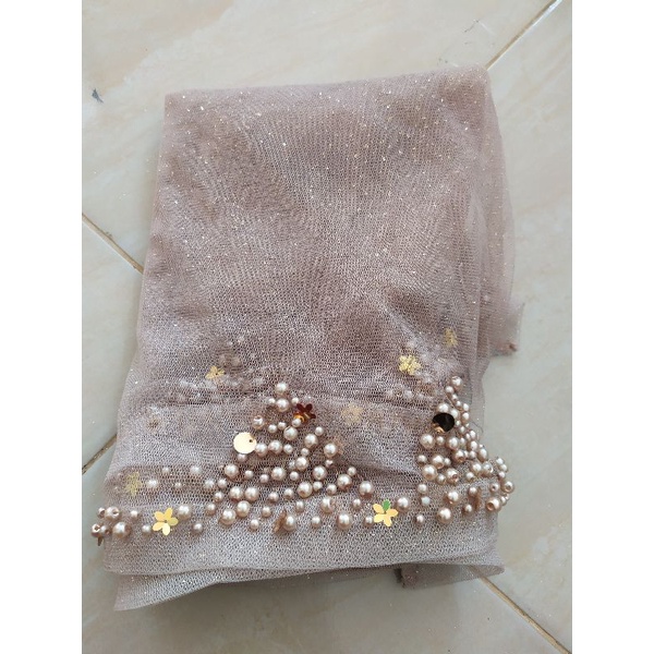 veil / slayer / maira veil / hijab pengantin / wedding veil-2
