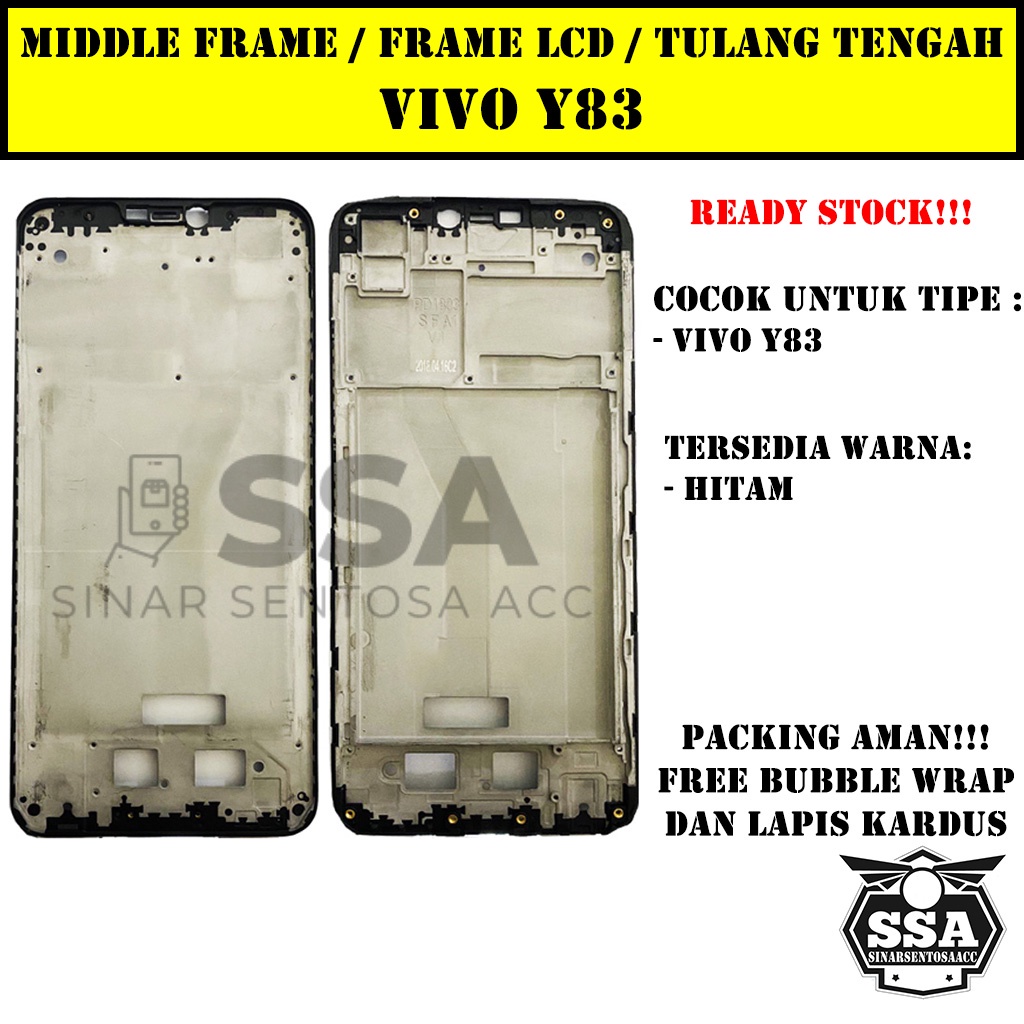 Tulang Tengah Middle Frame LCD Vivo Y83 Original 100% Tulang Casing Bezel Bezzel Bazel Handphone HP Ori Original Awet Murah Y 83