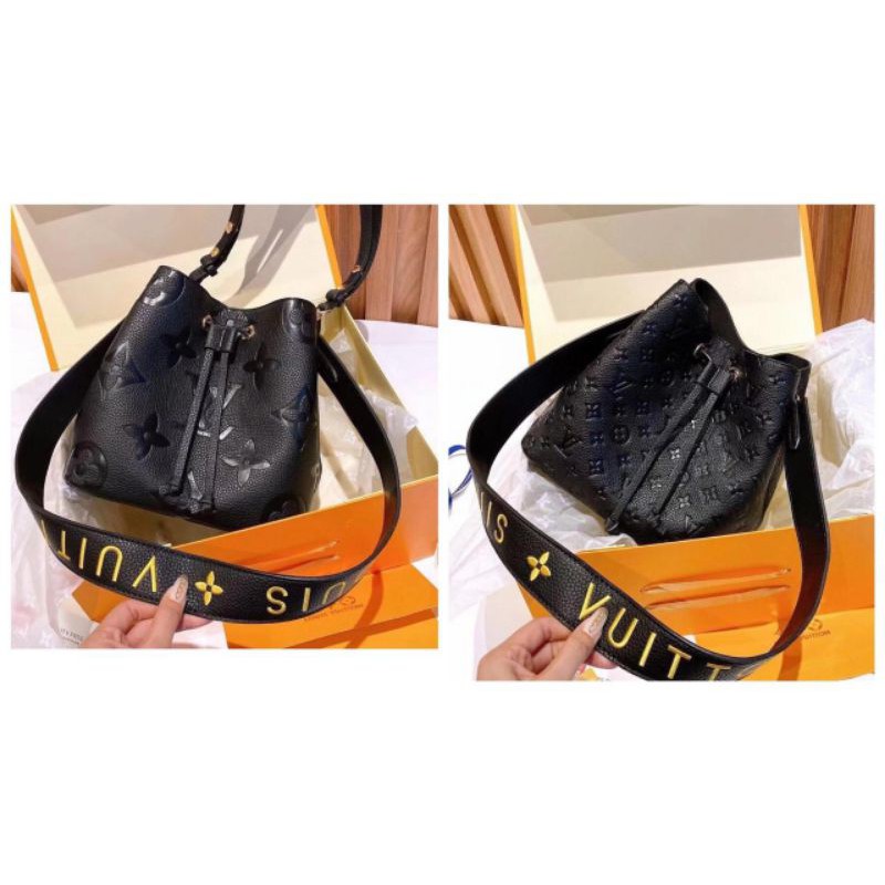 lv 40222 NeoNoe embossed double strap