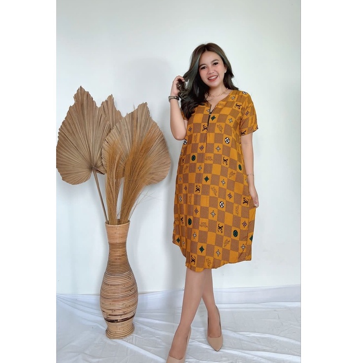 Daster Bali Busui-BSI - VUTON MUSTARD