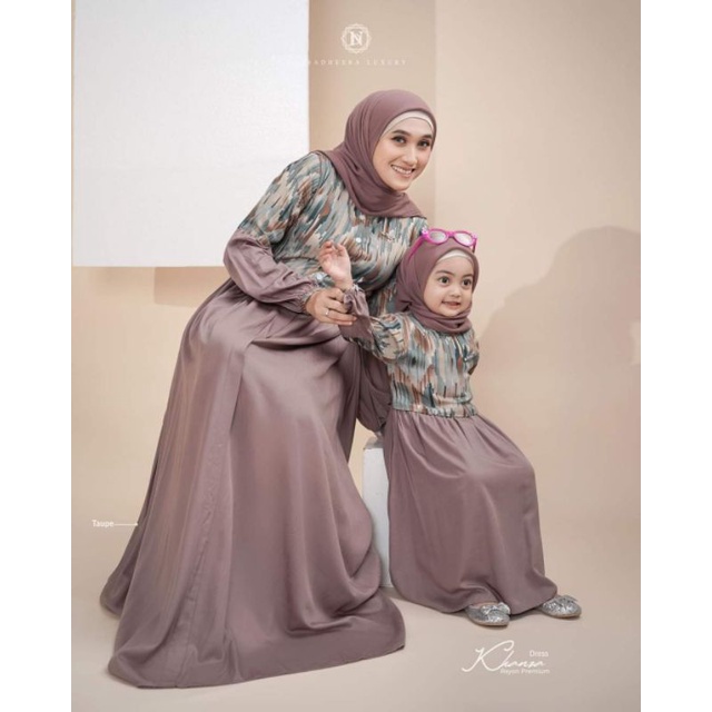 TERBARU | KHANZA DRESS NADHEERA LUXURY ORI | DRESS MOM N KIDS | NADHEERA LUXURY ORI | GAMIS TERBARU 