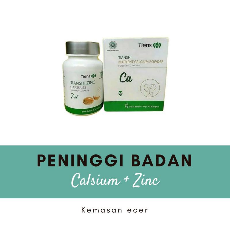 [BISA COD] SUSU KALSIUM PENINGGI BADAN ALAMI ORI TIENS MURAH DAN ZINC TIENS