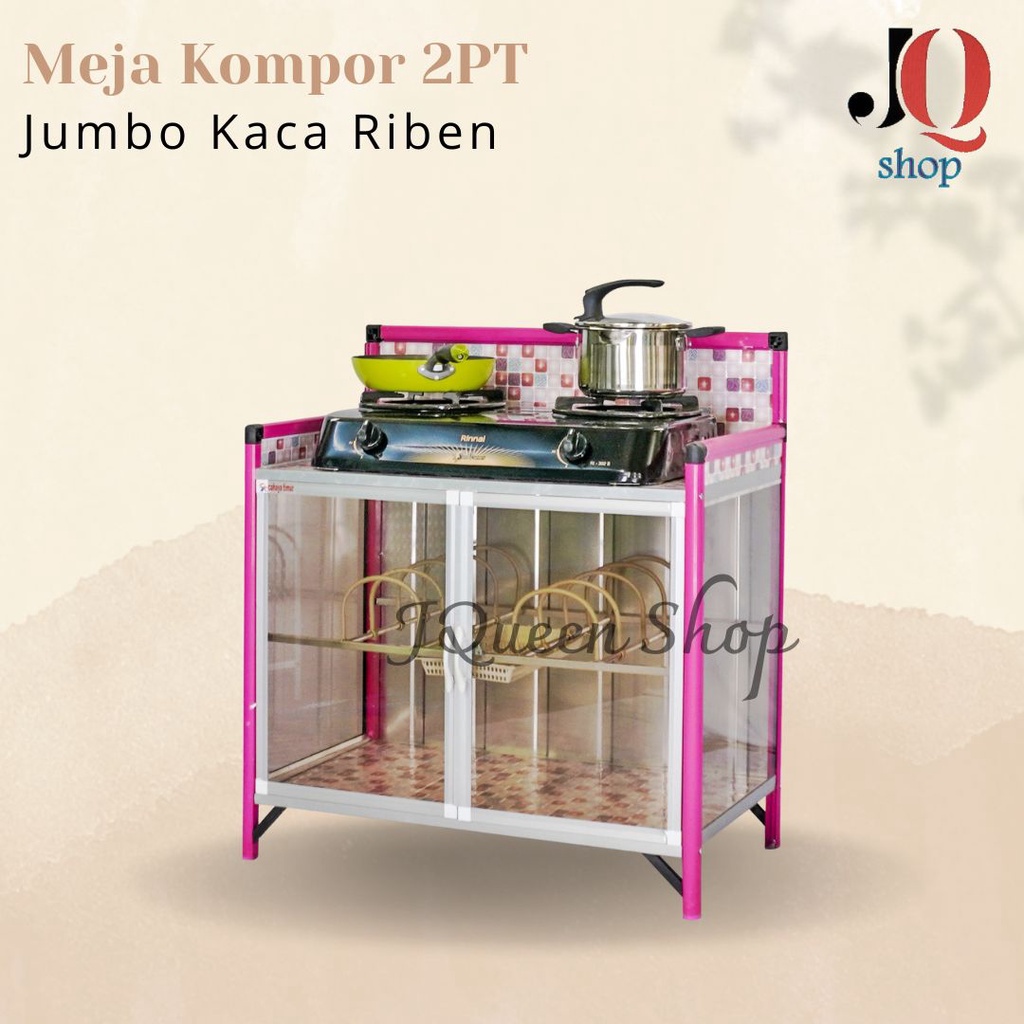 Jual Meja Kompor Jumbo Riben 2 Pintu | Shopee Indonesia