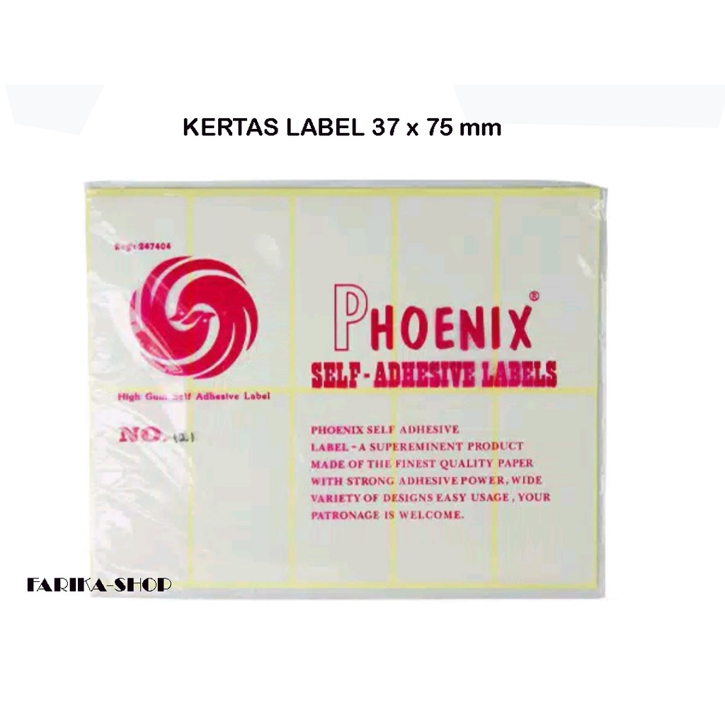 

Sticker Label Phoenix 121 / Kertas Sticker Label