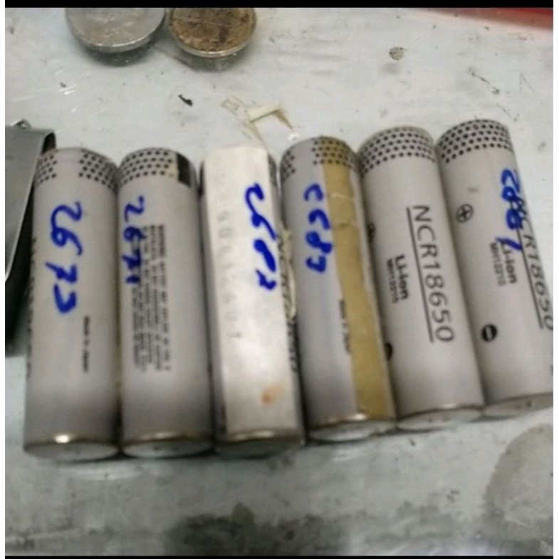 baterai panasonic NCR bekas laptop