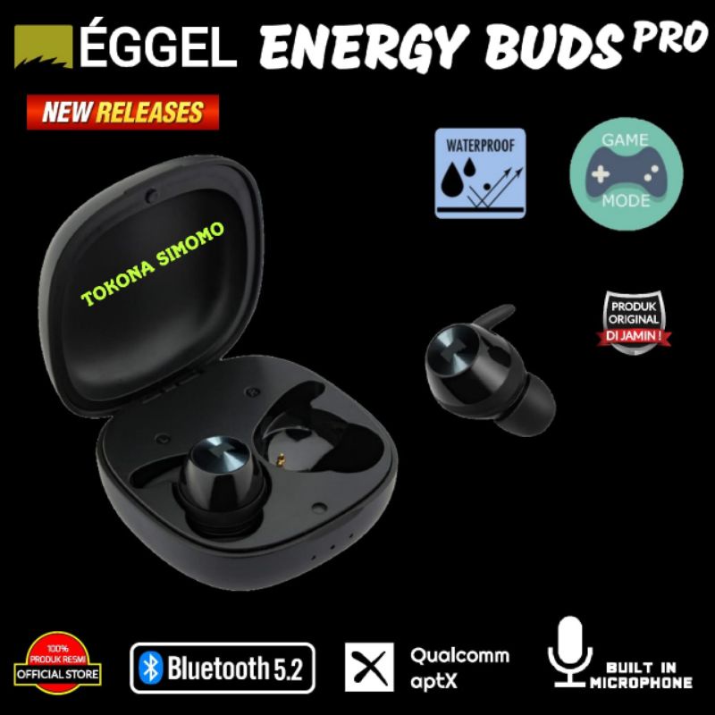 EGGEL ENERGY BUDS PRO Aptx True Wireless Earbud / TWS with Gaming Mode