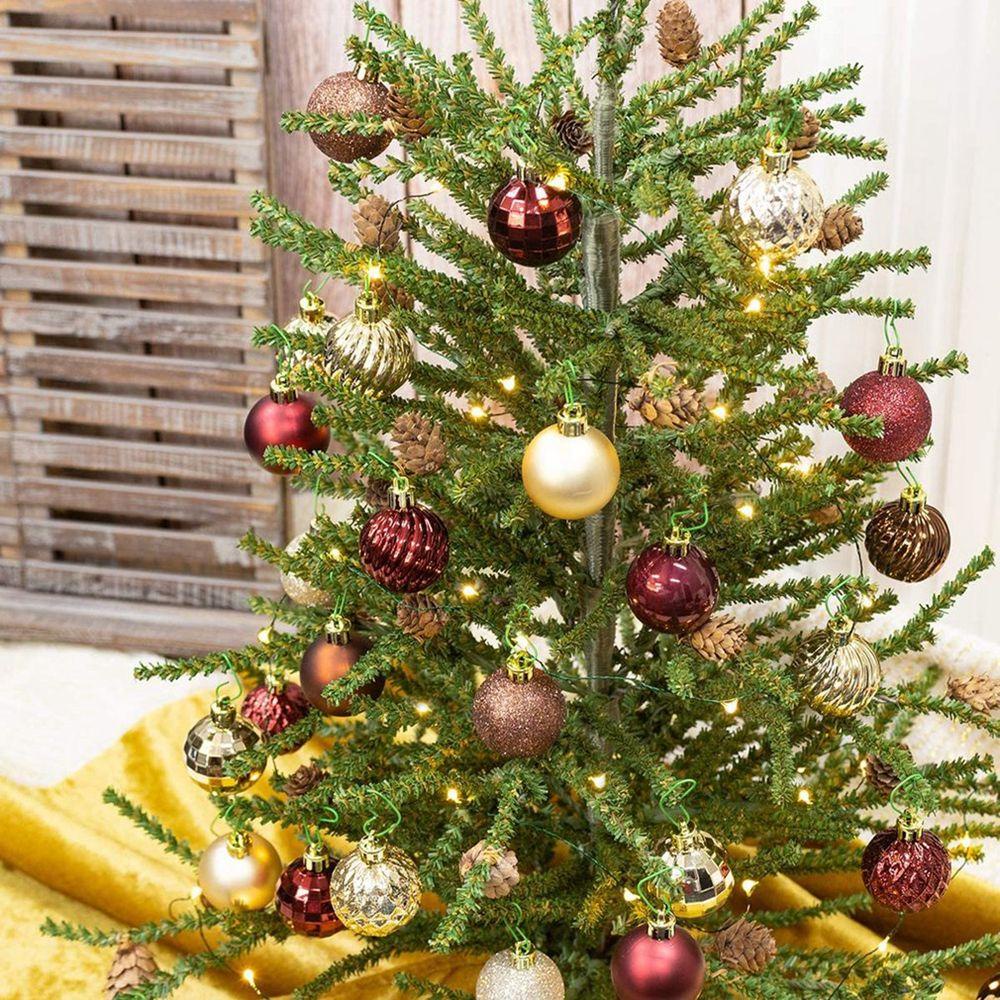 [Elegan] Hadiah Bola Natal Christmas Tree Liontin Ornamen Perlengkapan Pesta Xmas Dekorasi Natal