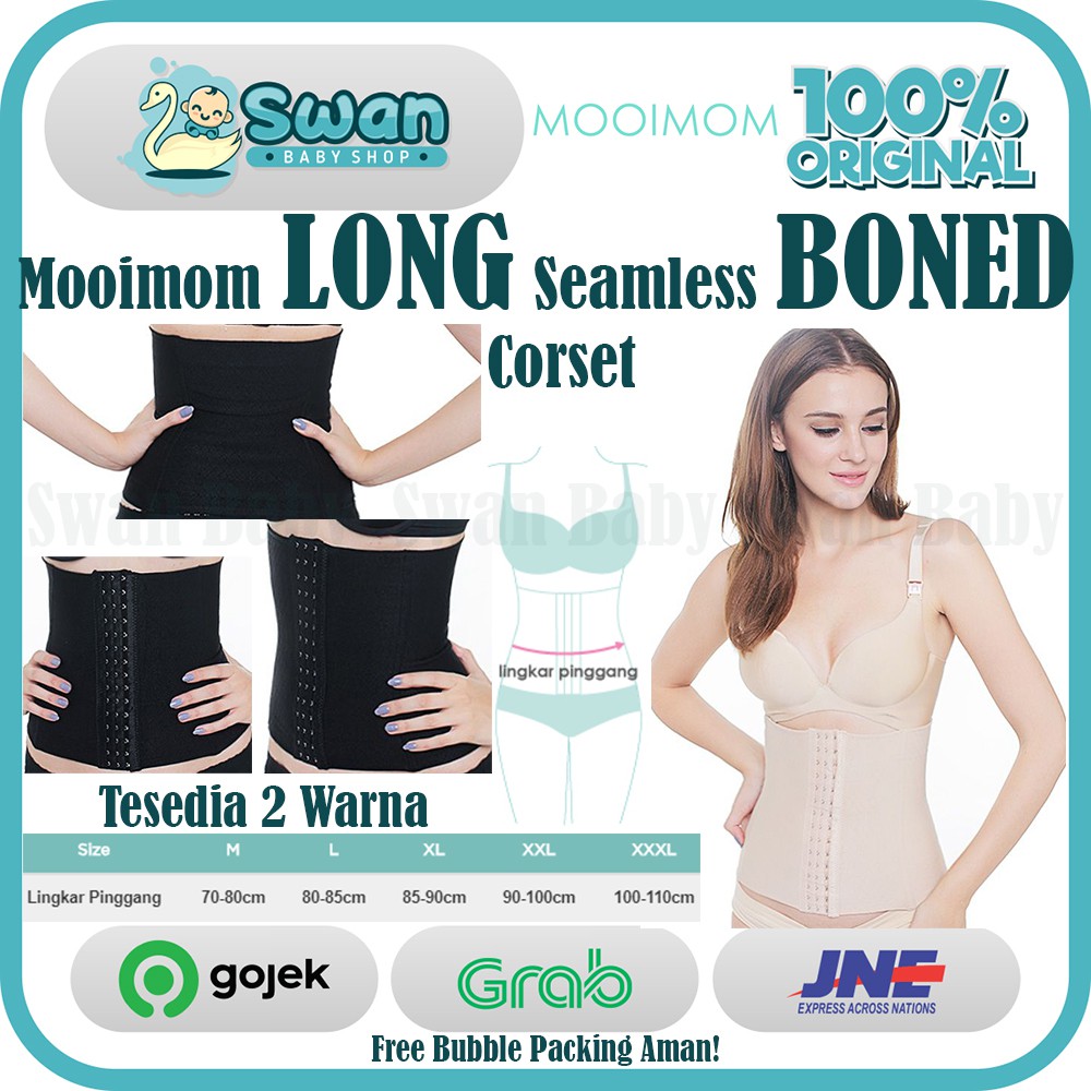 Mooimom Long Seamless Boned Corset Korset Pelangsing Pasca Melahirkan