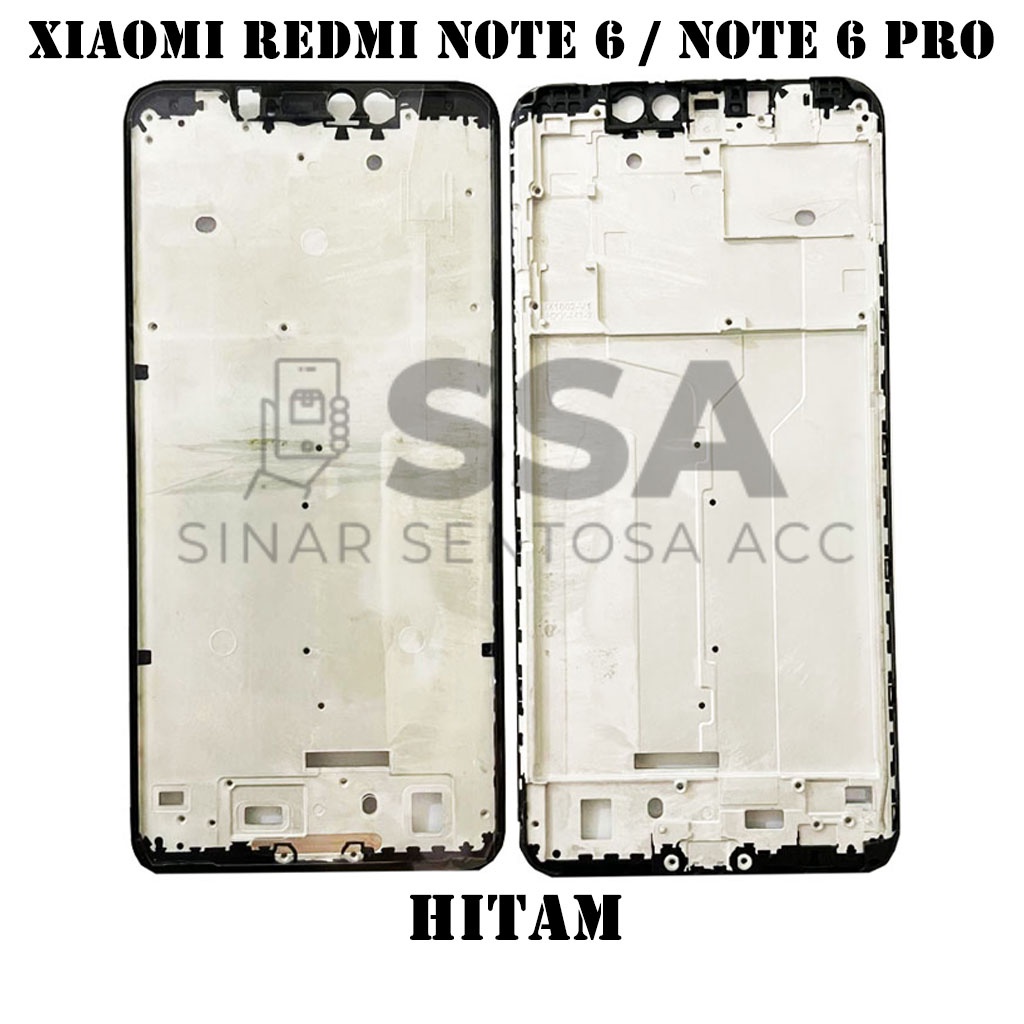 Tulang Tengah Middle Frame LCD Xiaomi Redmi Note 6 Note 6 Pro Original 100% Tulang Casing Bezel Bezzel Bazel Handphone HP Ori Original Awet Murah Note6 6Pro