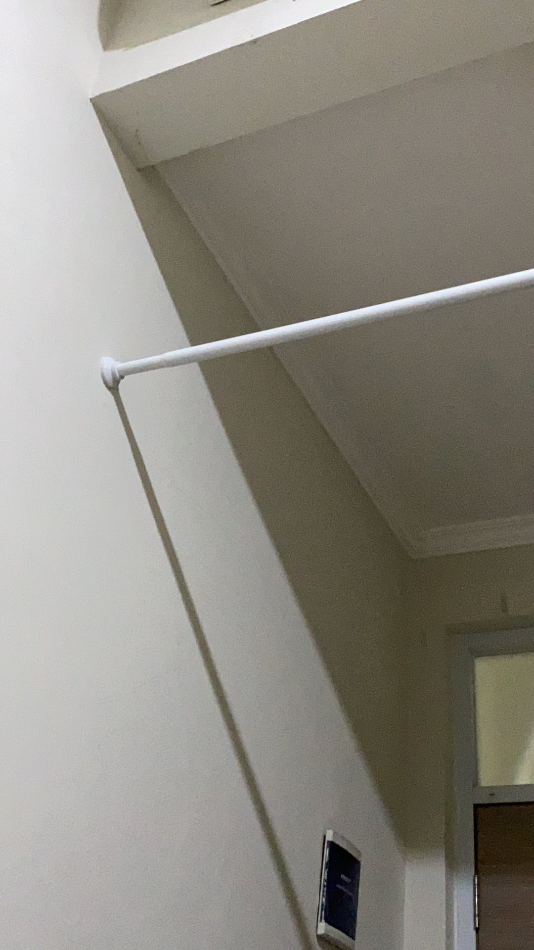 Batang Tirai Shower / Rel Tirai Kamar Mandi, Putih 120 - 200cm Bo1297