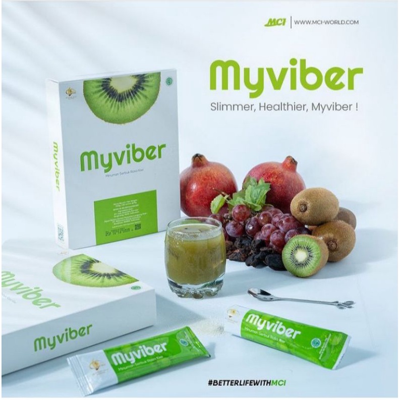 MY VIBER MINUMAN SERBUK RASA KIWI RASA LEMON by MCI PRODUK /detoks diet/pelangsing