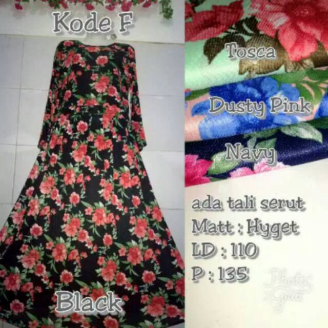 Gamis hyget 100rb dapat 3pcs