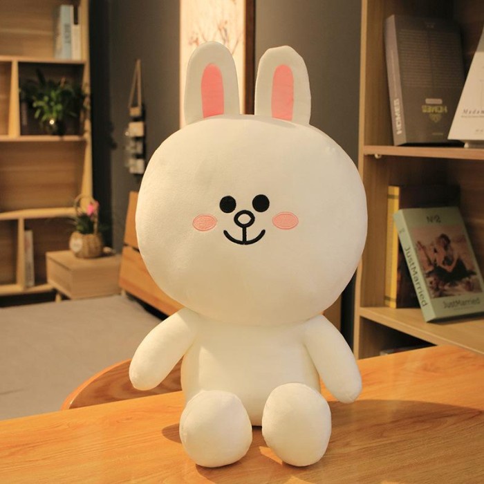 BONEKA LINE BROWN DAN CONY ORIGINAL IMPORT SIZE 30CM - CONY 37CM