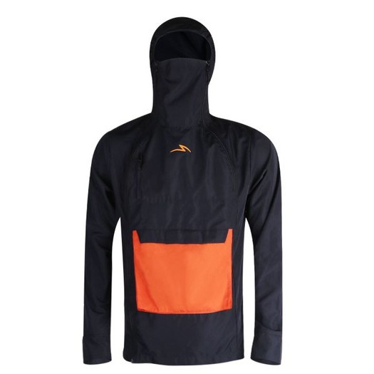 JAKET RUNNING PRIA SPECS ALTER JACKET 21 (M) - LFGR - BLACK/BRIGHT MARIGOLD