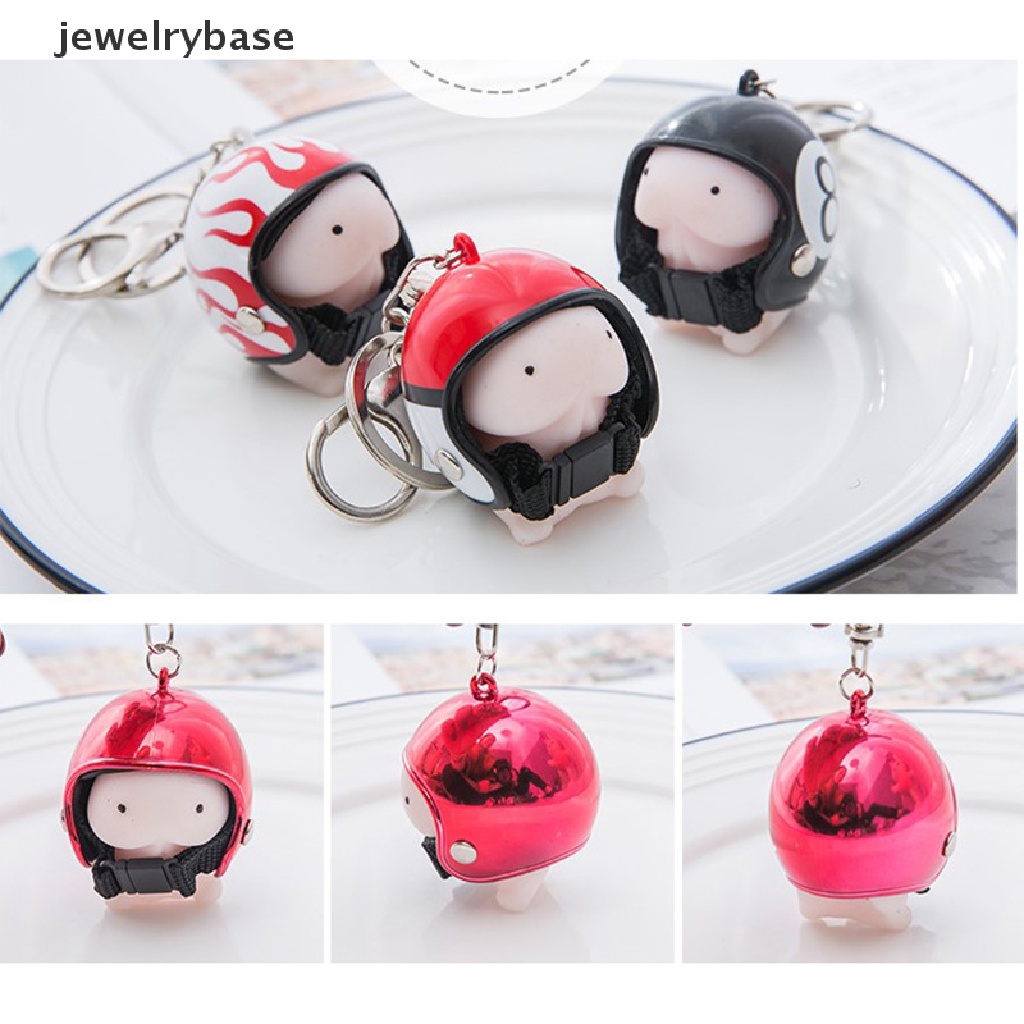 (jewelrybase) 1pc Gantungan Kunci Squishy Helm Dingding Untuk Penghilang Stress